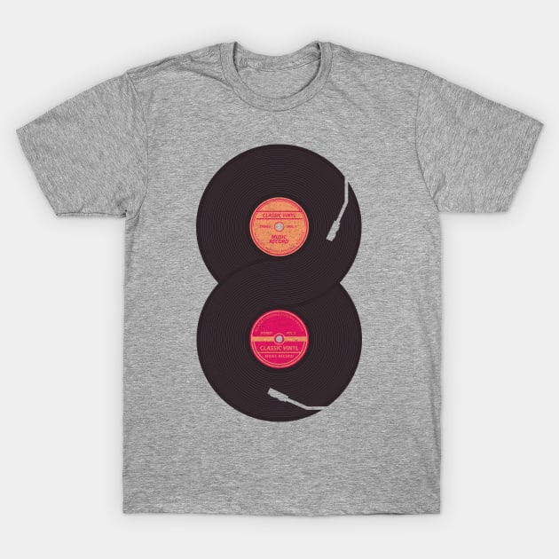 Infinity Vinyl Record T-Shirt by StevenToang